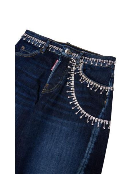 Jeans con applicazioni DSQUARED2 JUNIOR | DQ3442 D0AHYDQ01